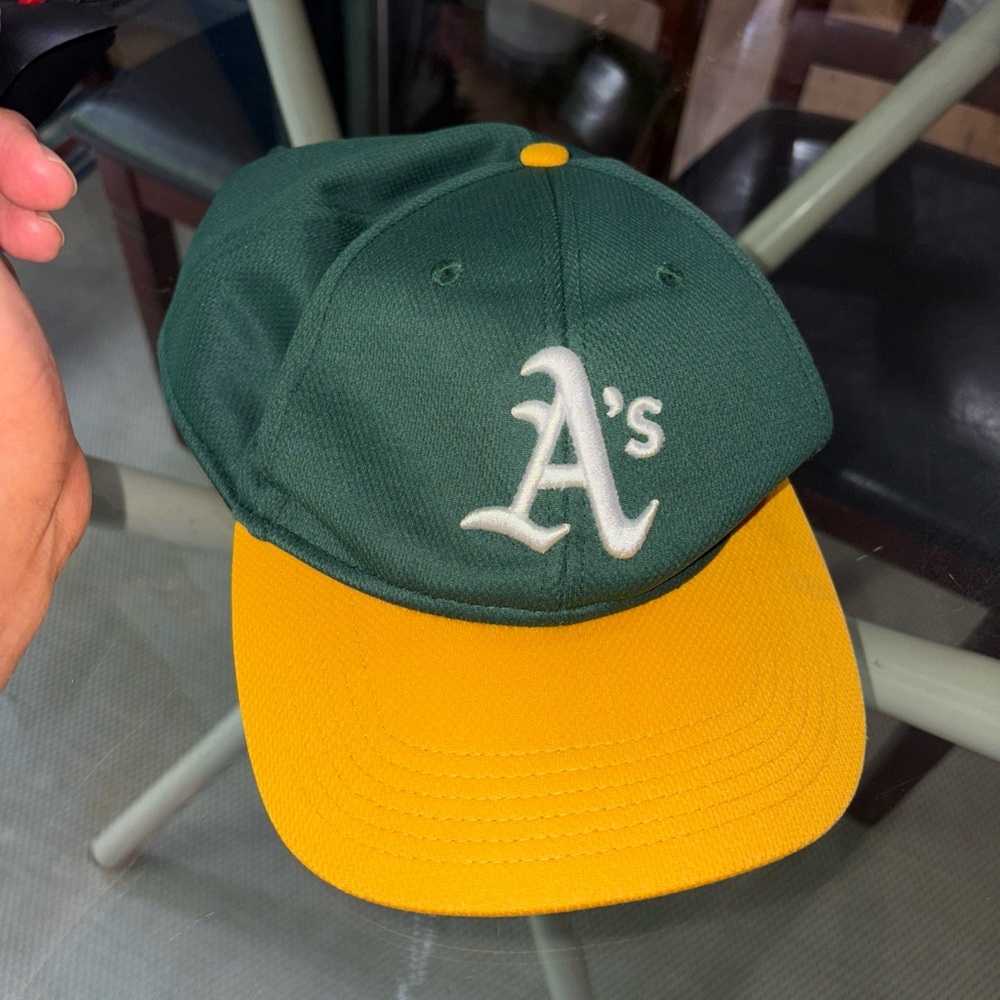Green and Yellow A's Baseball Cap